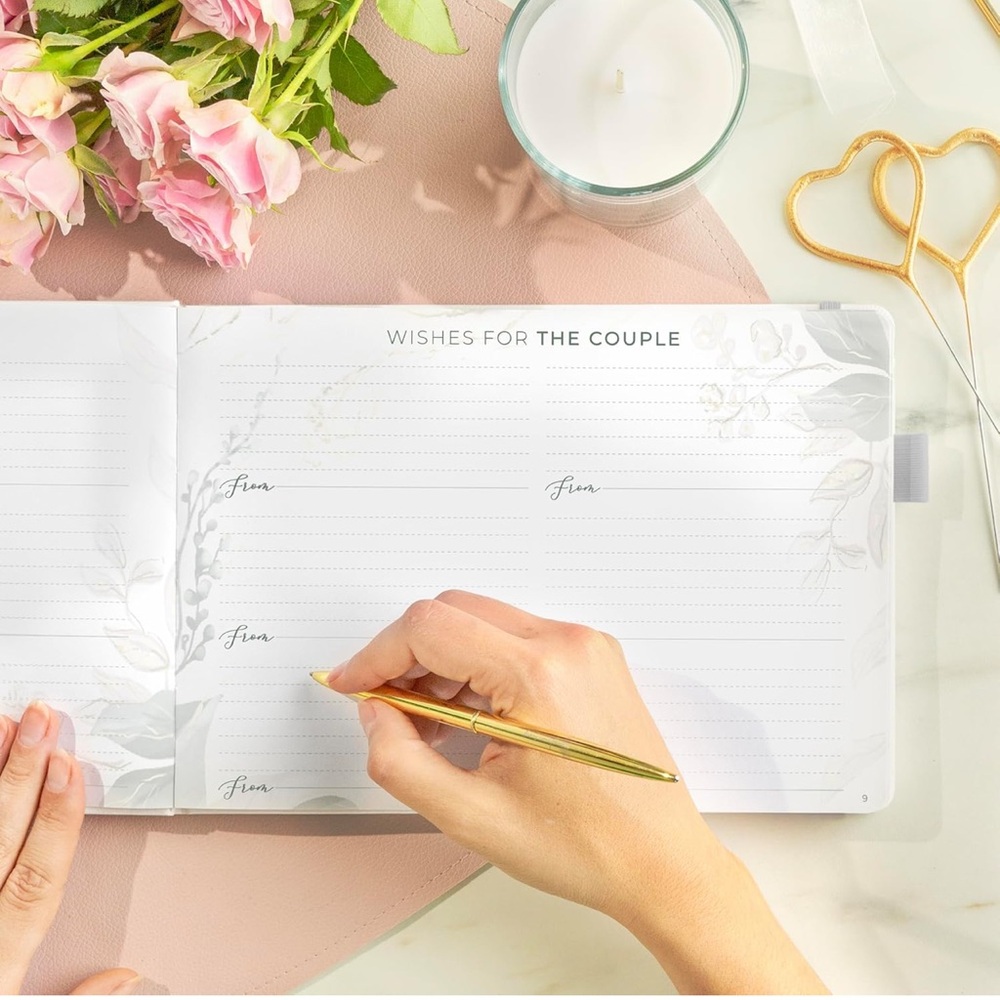 ✨BNWT - Clever Fox Wedding Guestbook for Notes, Wishes & Pictures✨ - Picture 6 of 8